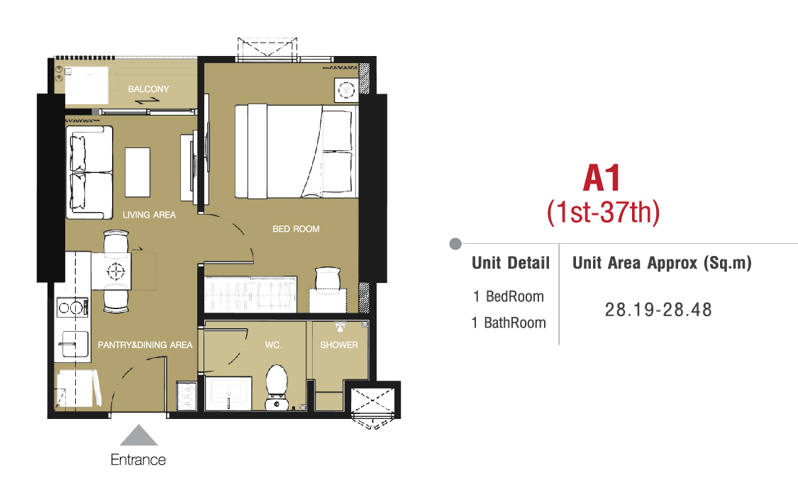 One bedroom