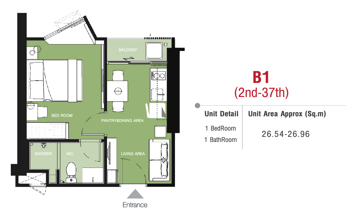 One bedroom