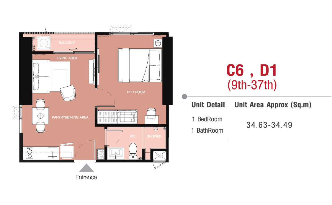 One bedroom