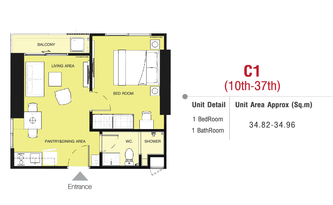 One bedroom